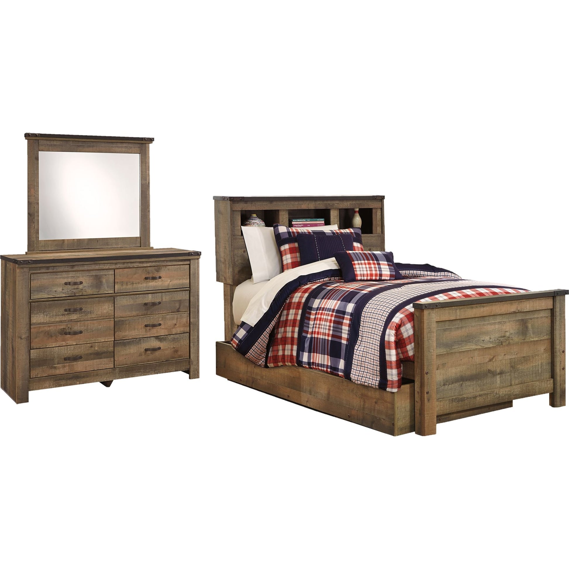 Trinell 5 Piece Twin Bedroom - Brown