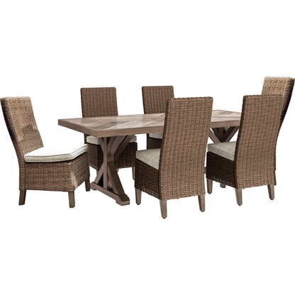 Outdoor Beachcroft Collection 7 Piece Package Beige