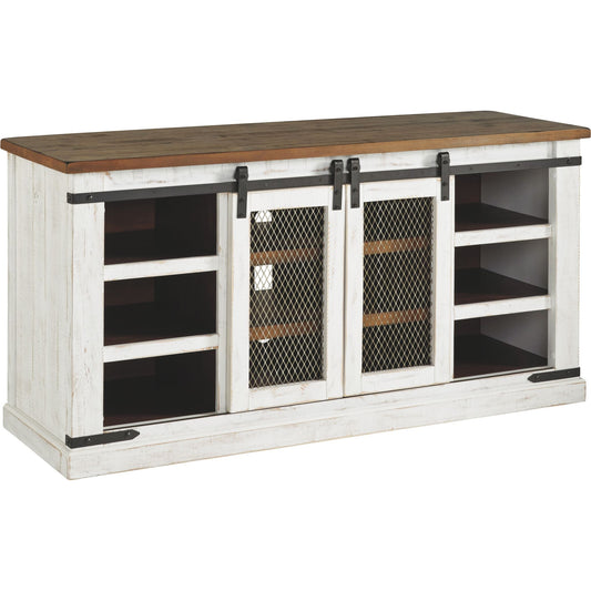 Wystfield Large TV Stand - White/Brown