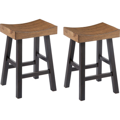 Port Alpern 2 Bar Stools - Brown - (PKG000048)