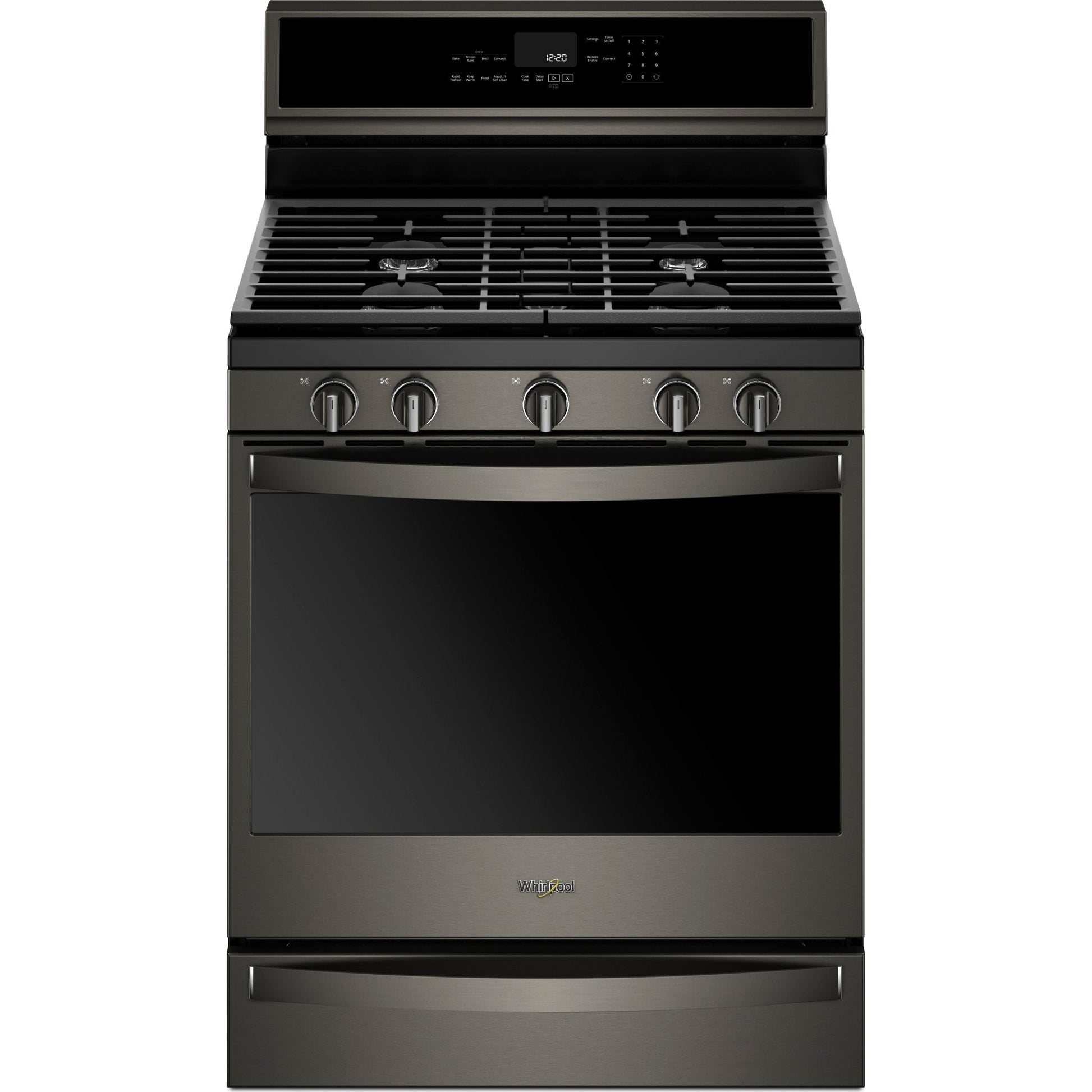 Whirlpool Gas Range (WFG975H0HV) - Black Stainless