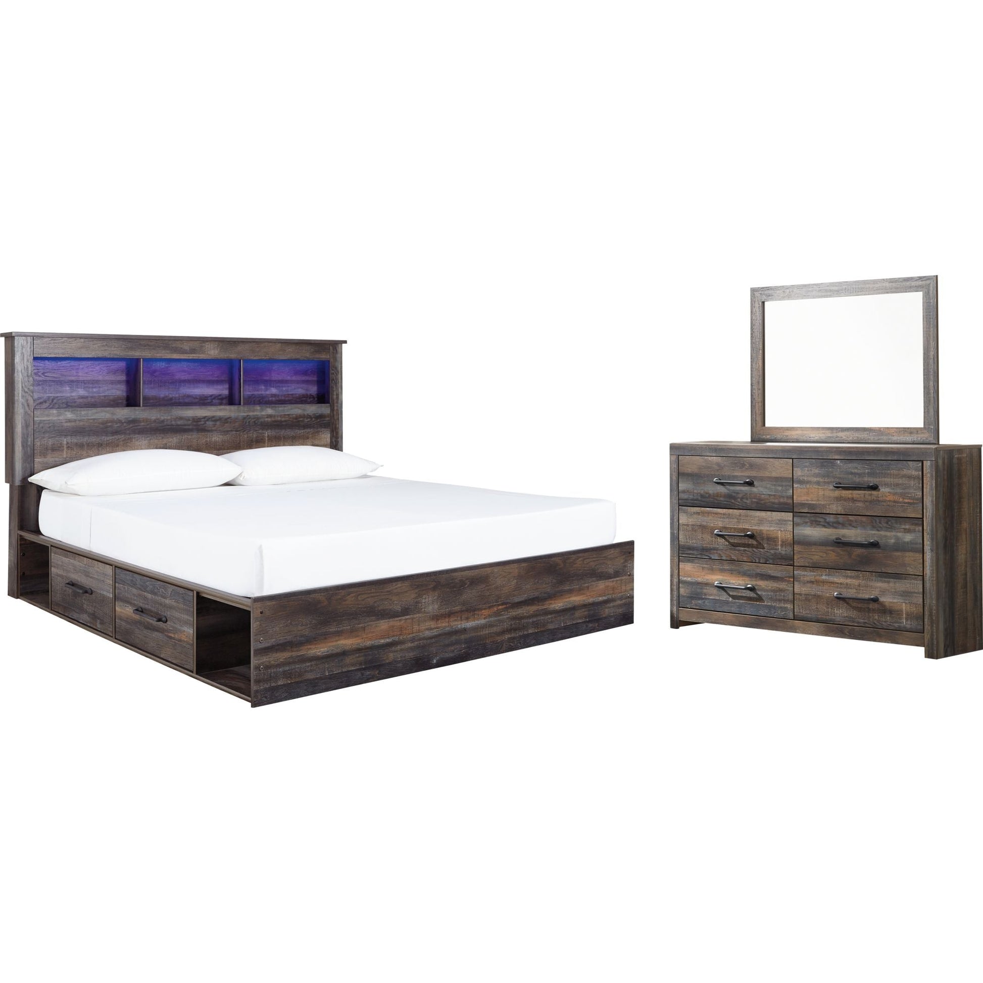 Drystan 5 Piece King Bedroom - Multi