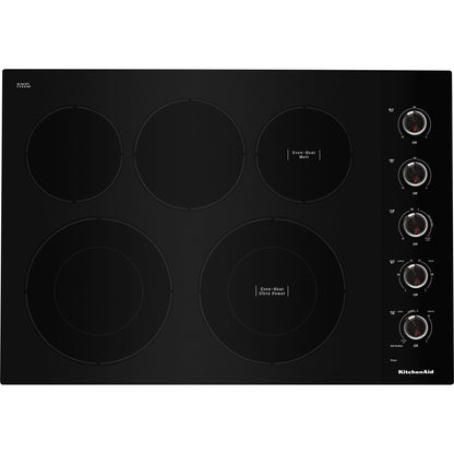 KitchenAid 30" Cooktop (KCES550HBL) - Black