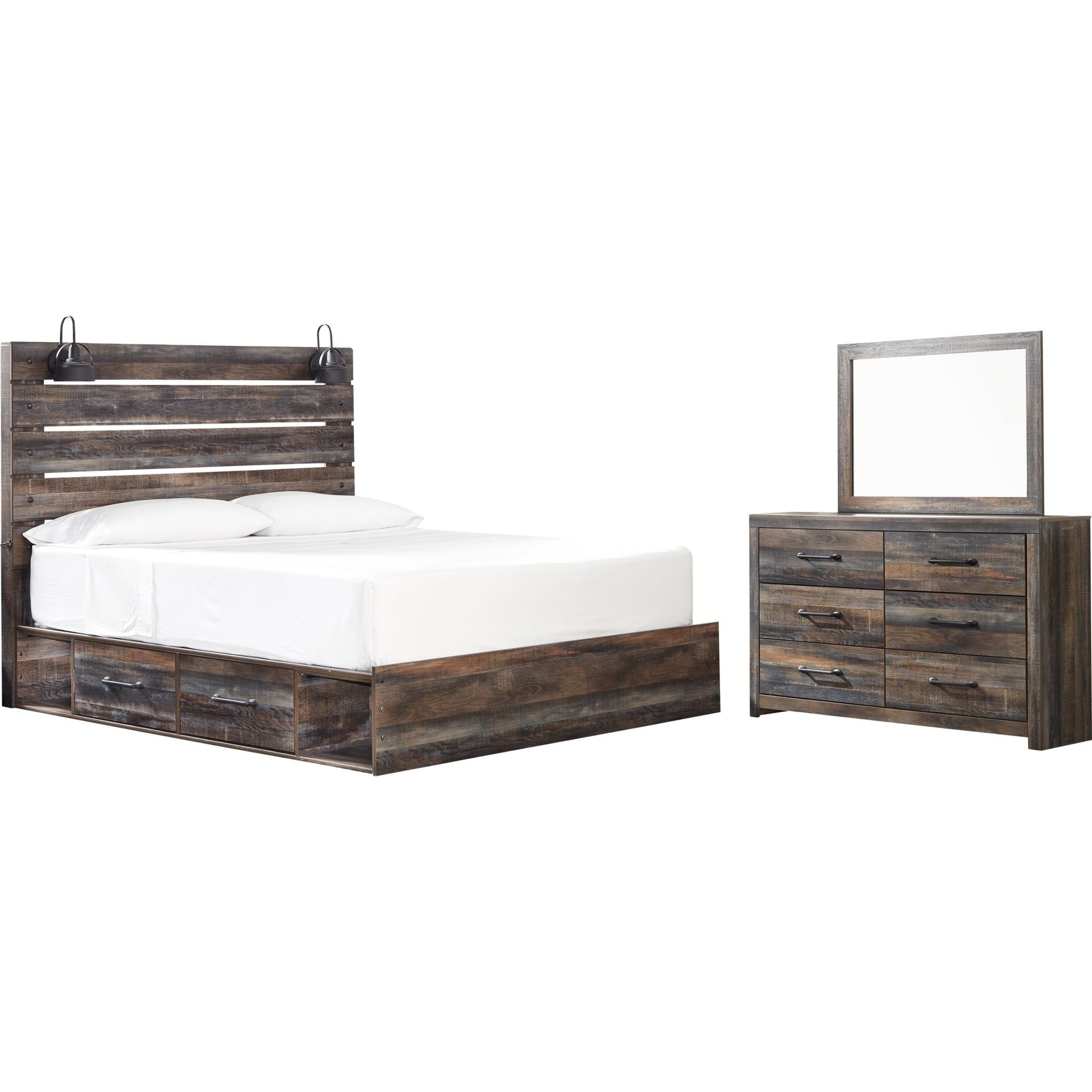Drystan 5 Piece King Bedroom - Multi