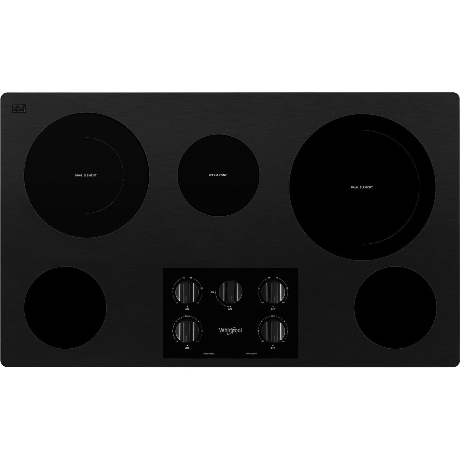 Whirlpool 36" Cooktop (WCE77US6HS) - Stainless Steel