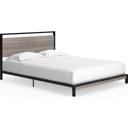 Dontally Queen Bed - Gray/Black
