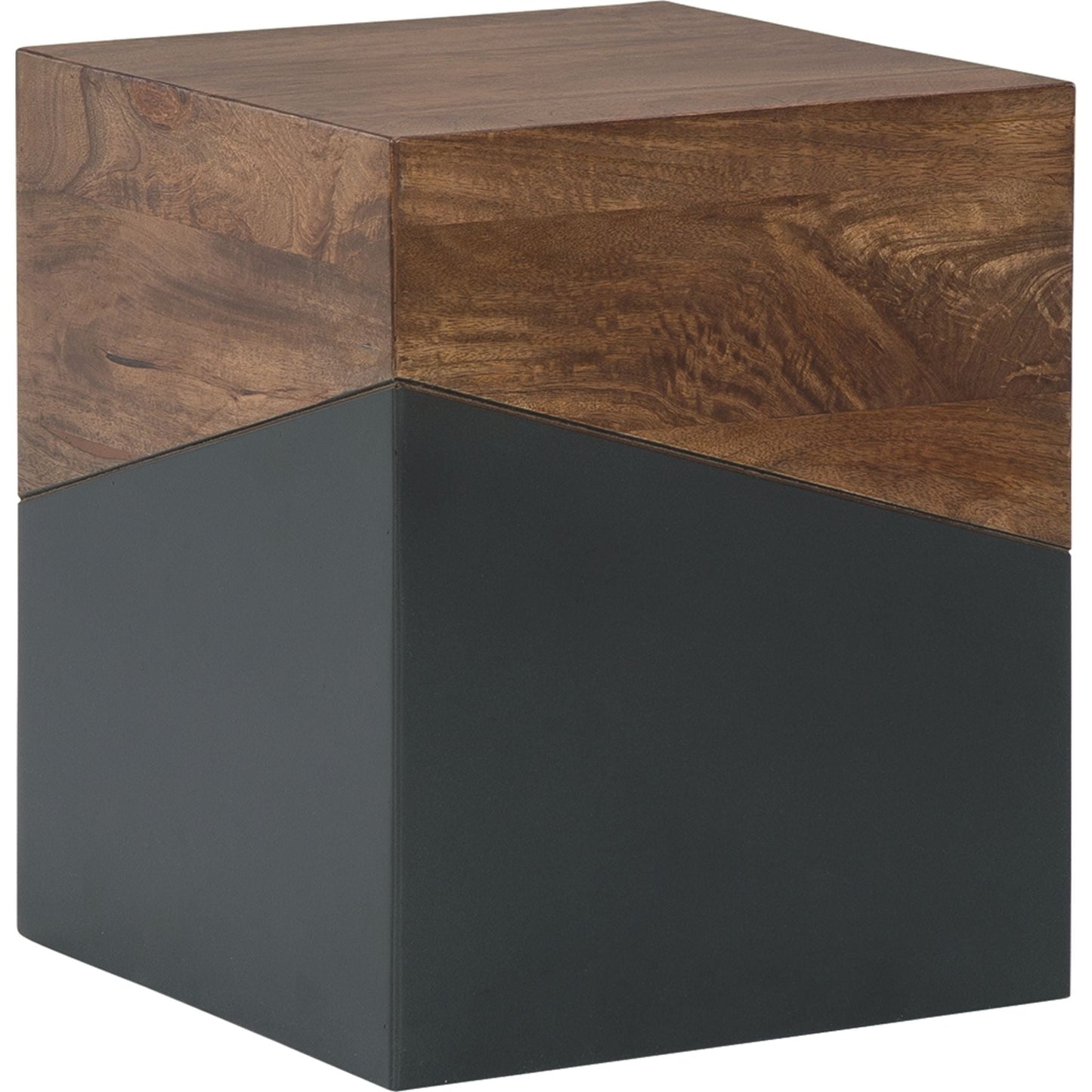 Trailbend Accent Table - Brown/Gunmetal