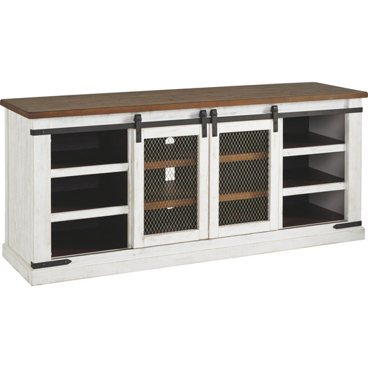 Wystfield Extra Large TV Stand - White/Brown