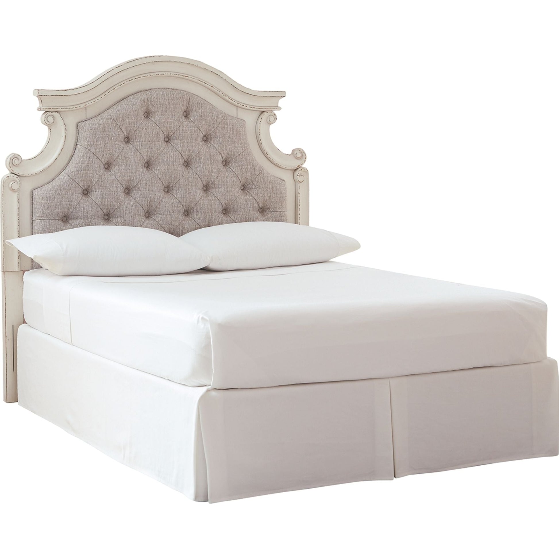Realyn Full Headboard - Chipped White