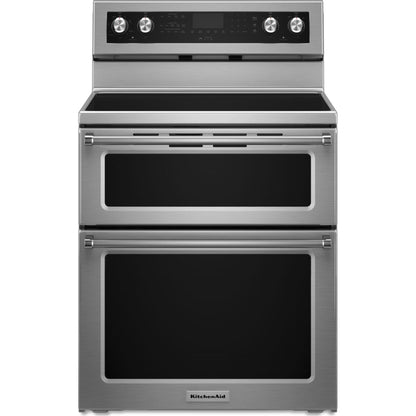 KitchenAid Dual Oven Range (YKFED500ESS) - Stainless Steel