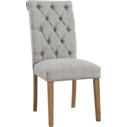 Harvina Upholstered Side Chair - Light Gray - (D324-02)