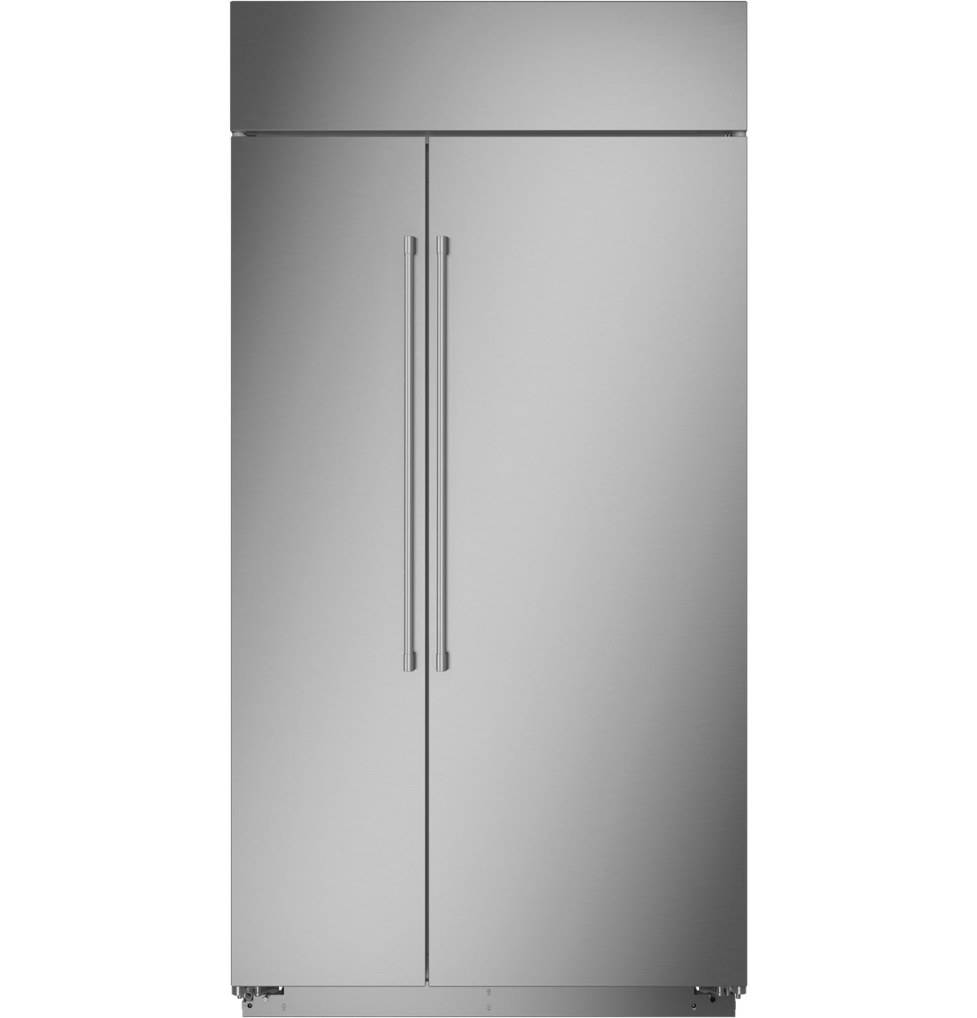Monogram 42" Built In Side By Side Stainless Steel Refrigerator - ZISS420NNSS