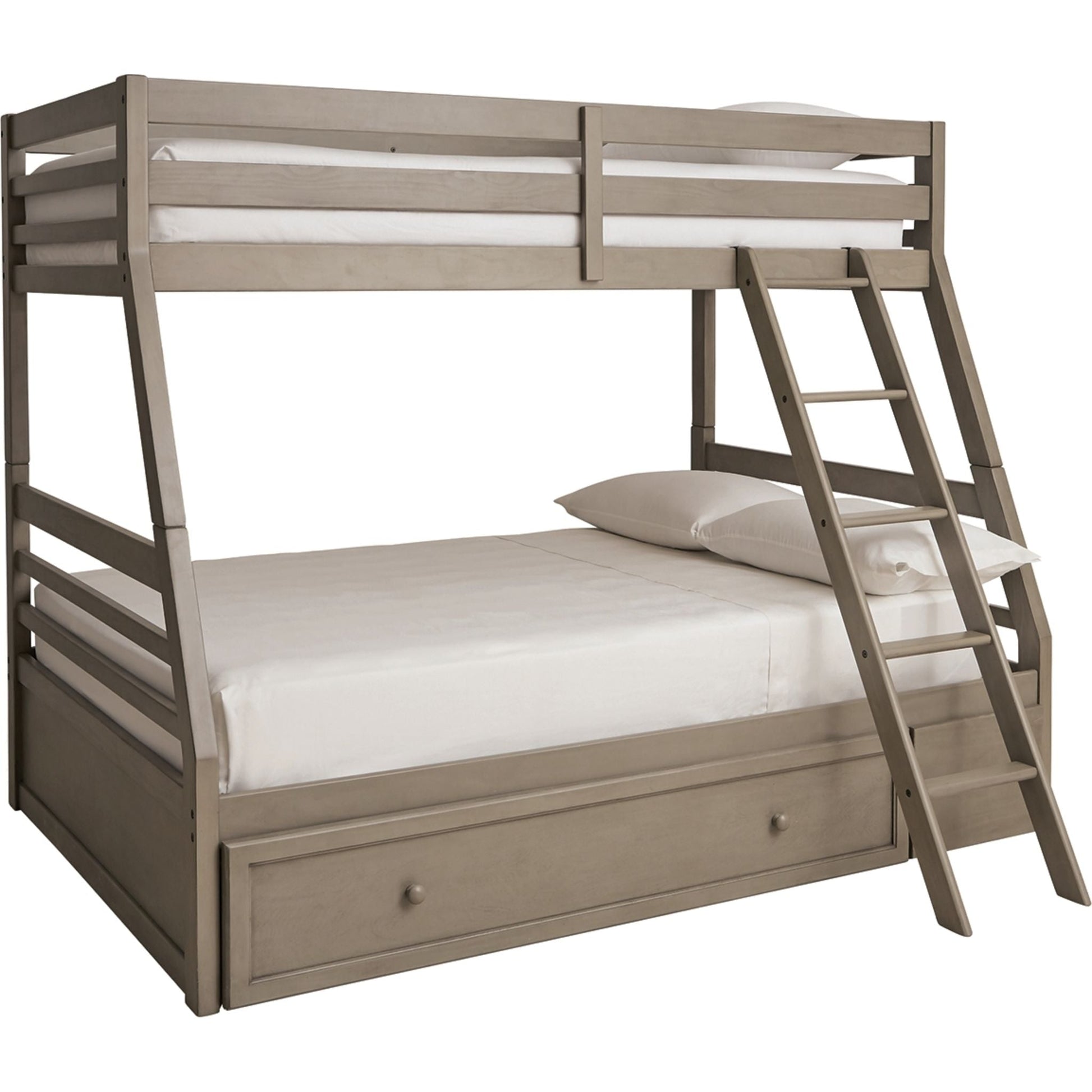 Lettner Twin Over Full Bunk Bed - Light Gray