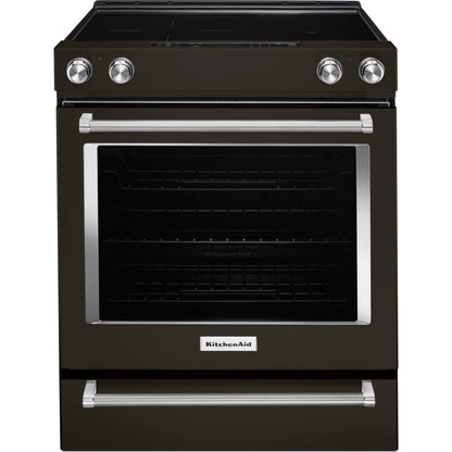 KitchenAid True Convection Range (YKSEG700EBS) - Black Stainless Steel