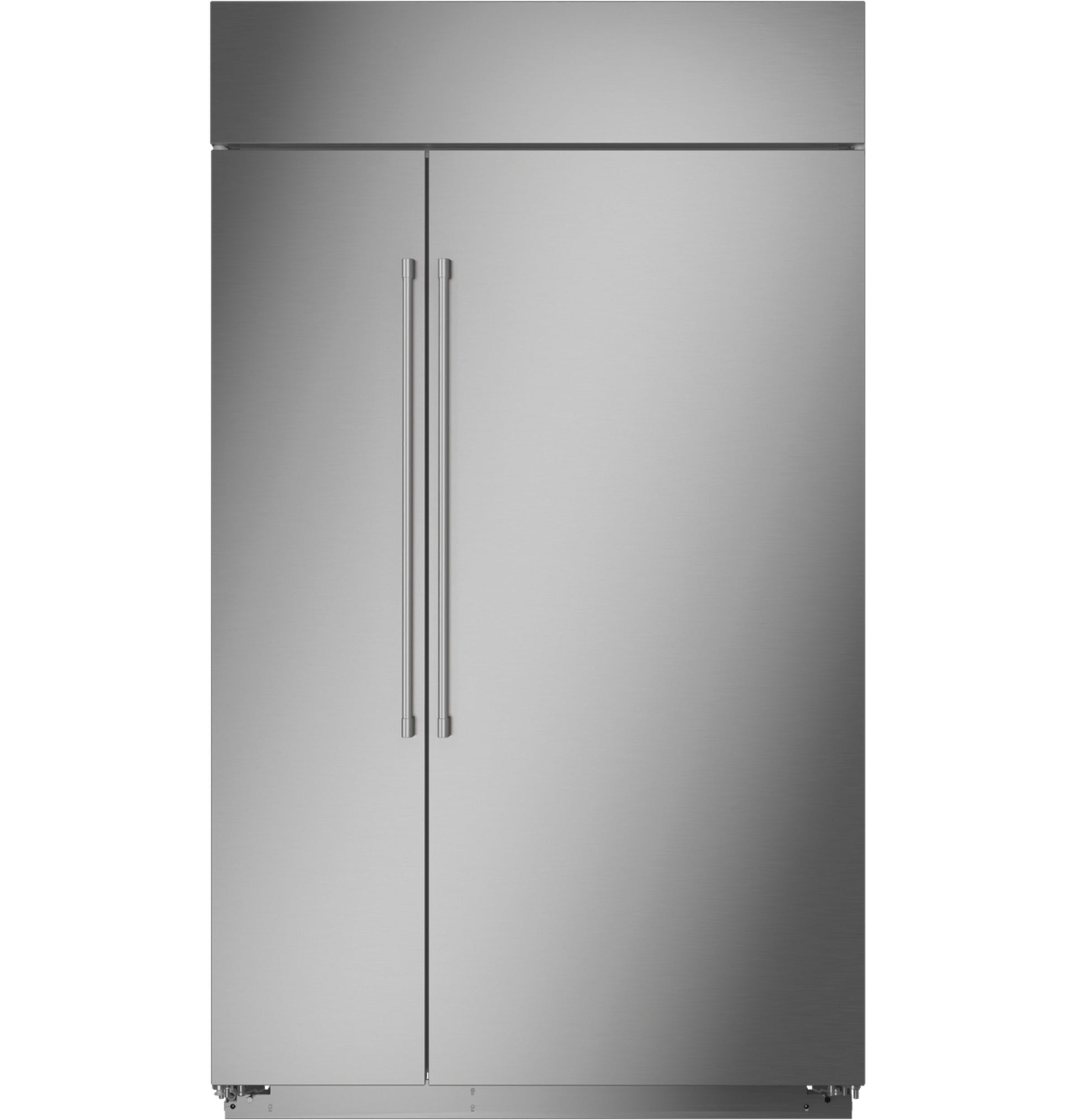 Monogram 48" Built In Side By Side Stainless Steel Refrigerator - ZISS480NNSS