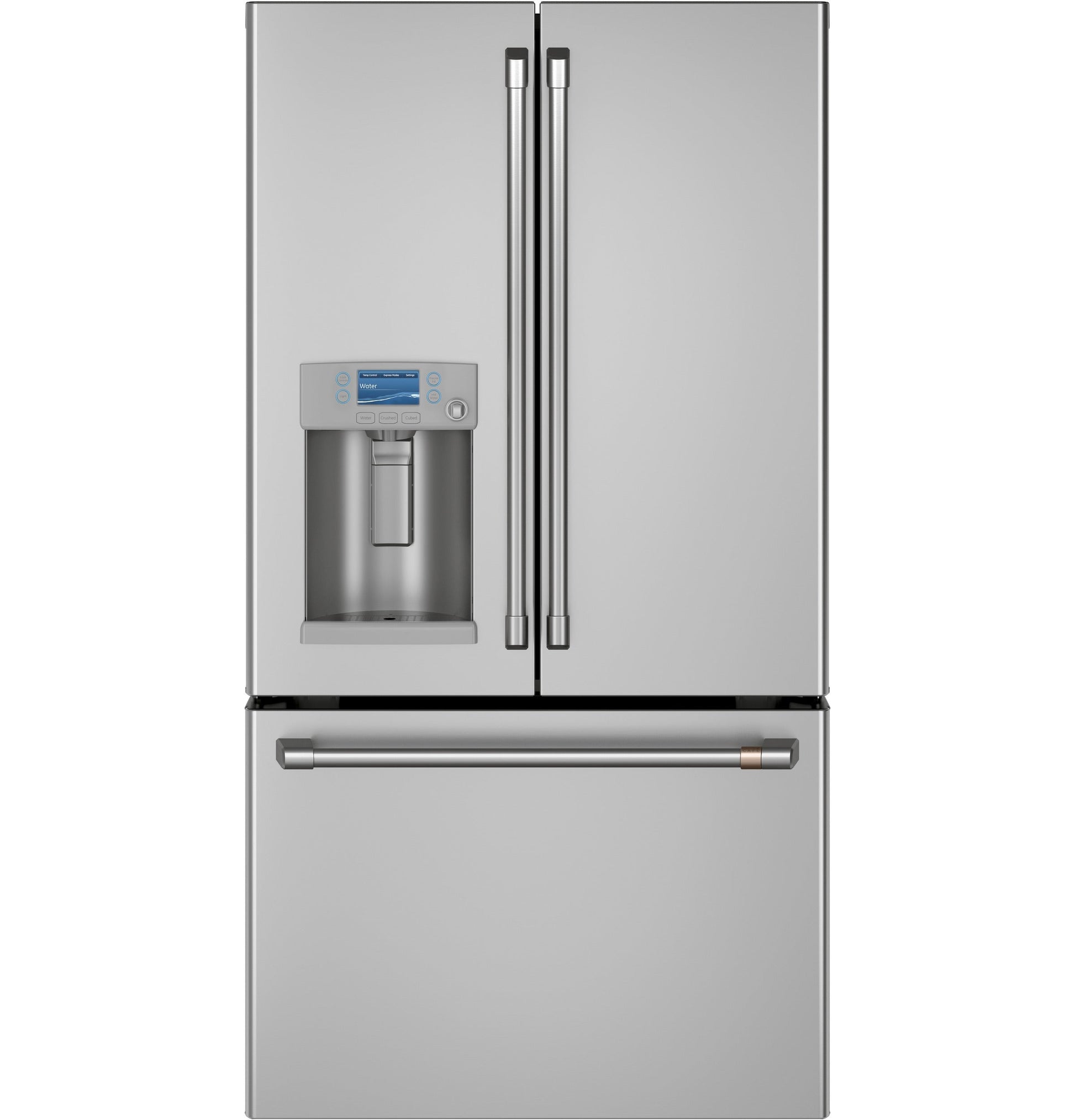 Café 22.2 Cu. Ft. Counter-Depth French-Door Refrigerator with Hot Water Dispenser Stainless Steel - CYE22TP2MS1
