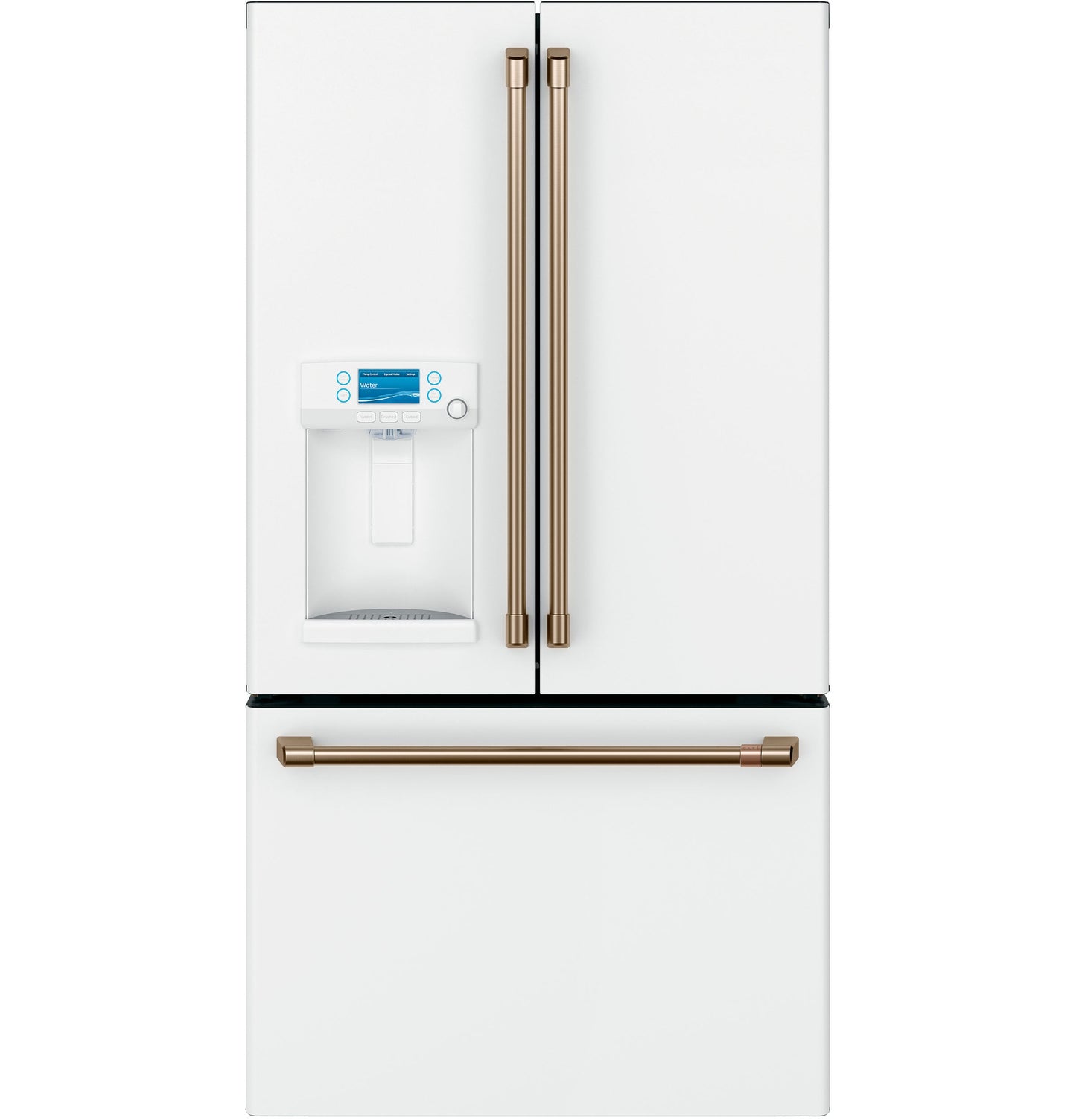 Café 22.2 Cu. Ft. Counter-Depth French-Door Refrigerator with Hot Water Dispenser Matte White - CYE22TP4MW2