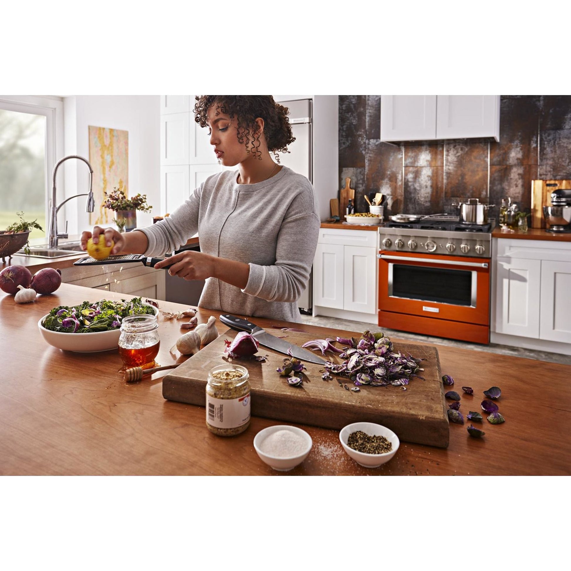 KitchenAid Gas Range (KFGC506JSC) - Scorched Orange