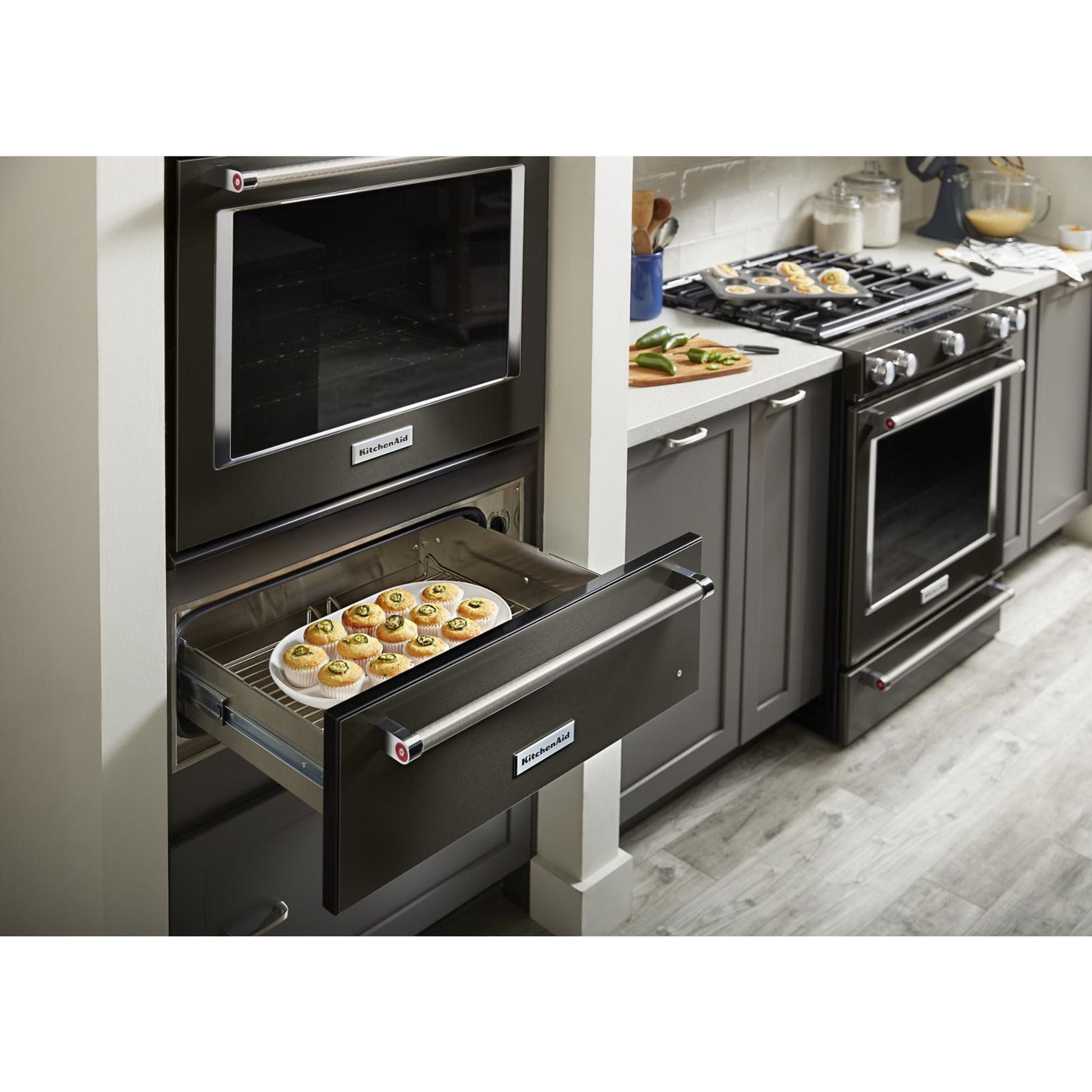 KitchenAid Gas Range (KSGG700EBS) - Black Stainless Steel
