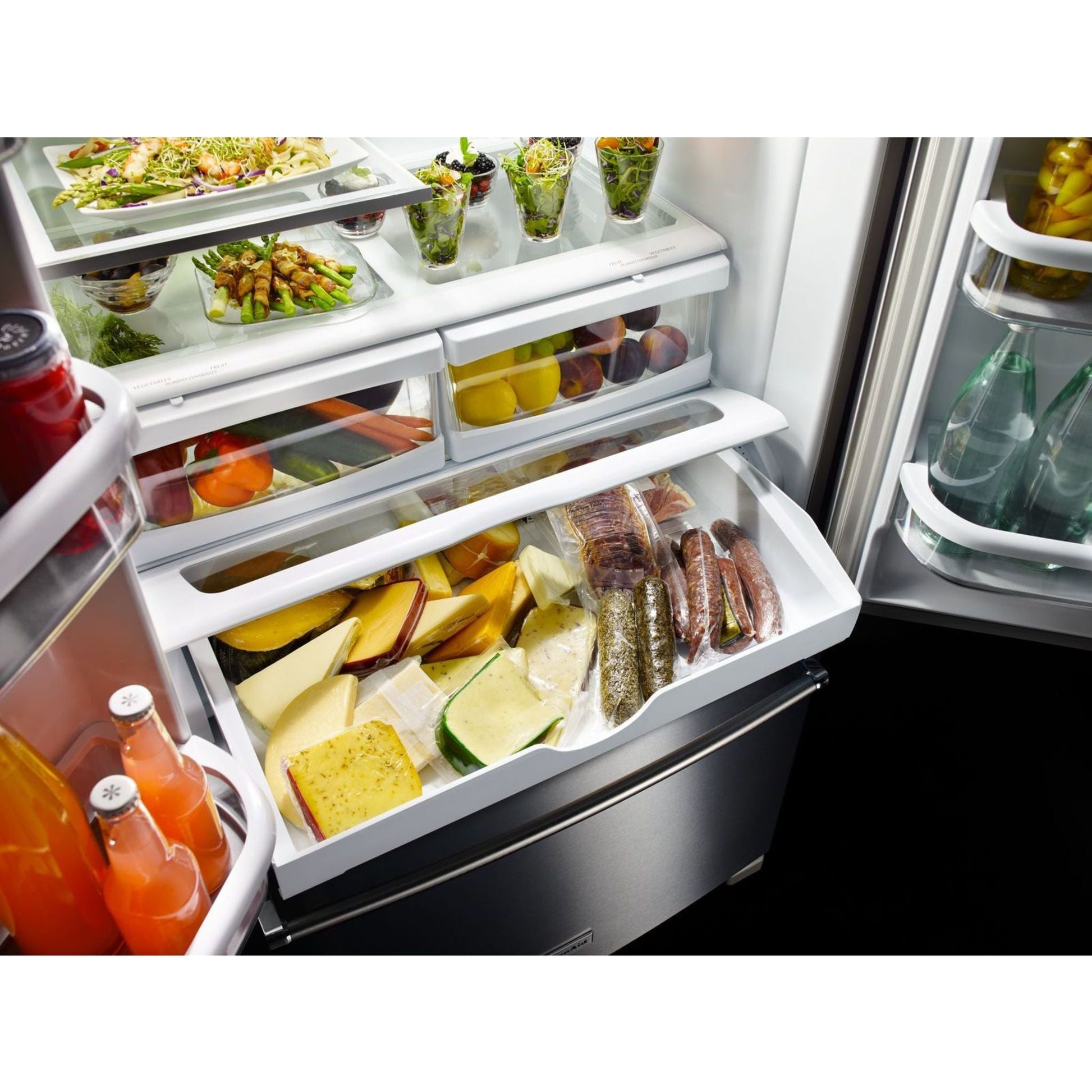 KitchenAid French Door Fridge (KRFF305ESS) - Stainless Steel