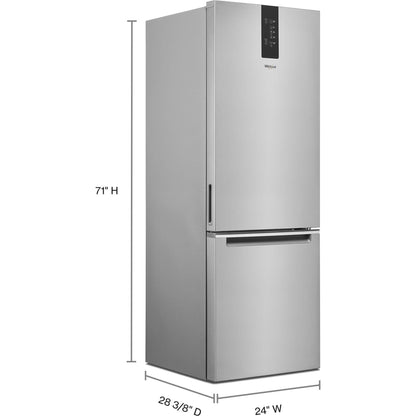 Whirlpool Bottom Mount Fridge (WRB543CMJZ) - Stainless Steel