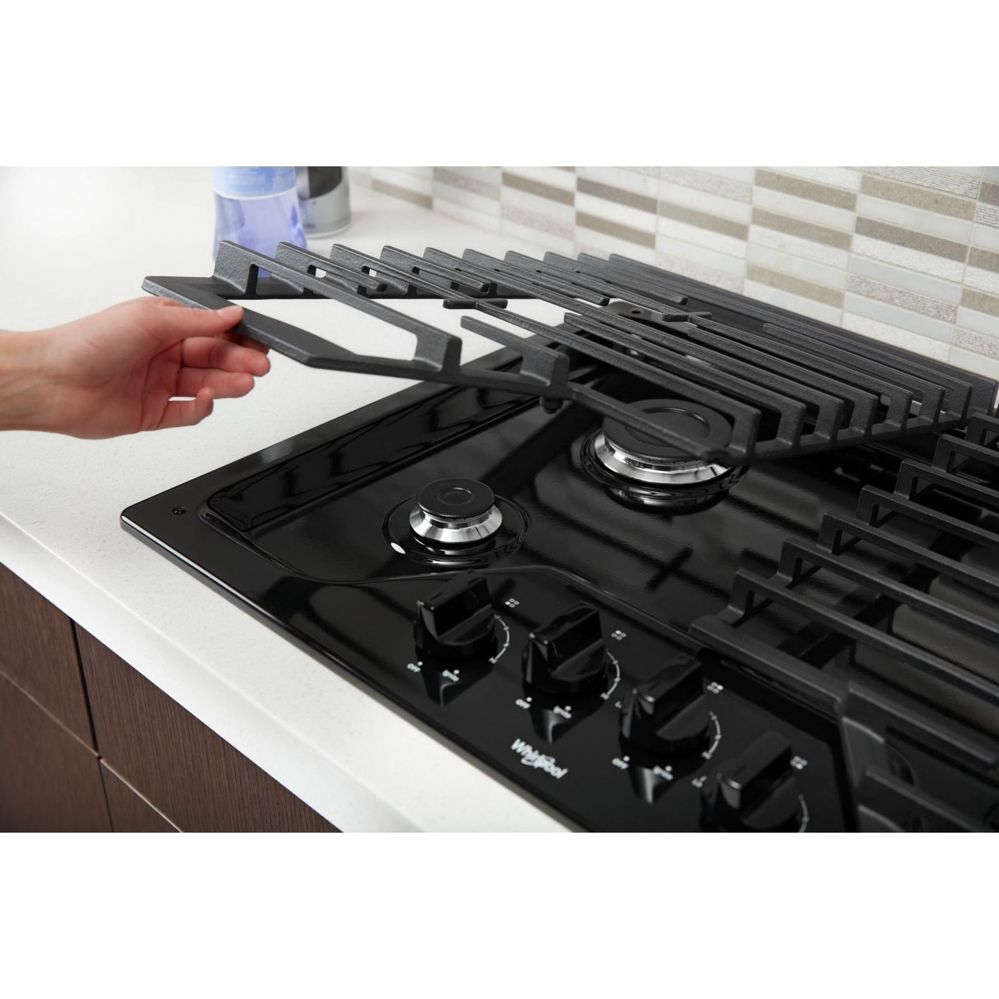 Whirlpool 30" Gas Cooktop (WCG55US0HB) - Black