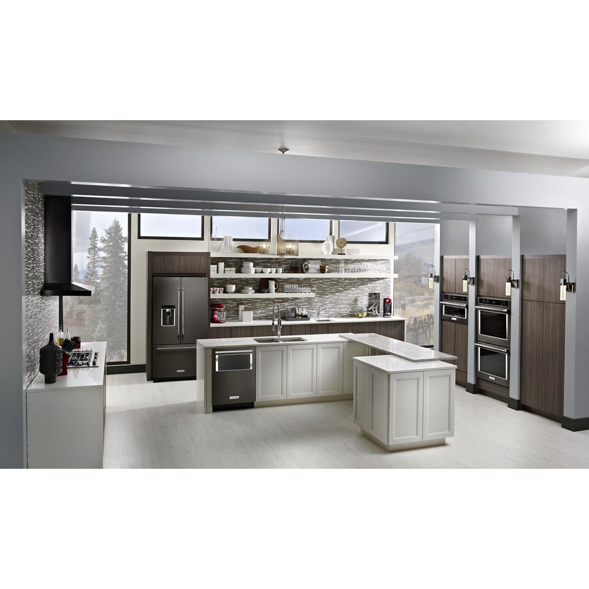 KitchenAid French Door Fridge (KRFC704FBS) - Black Stainless