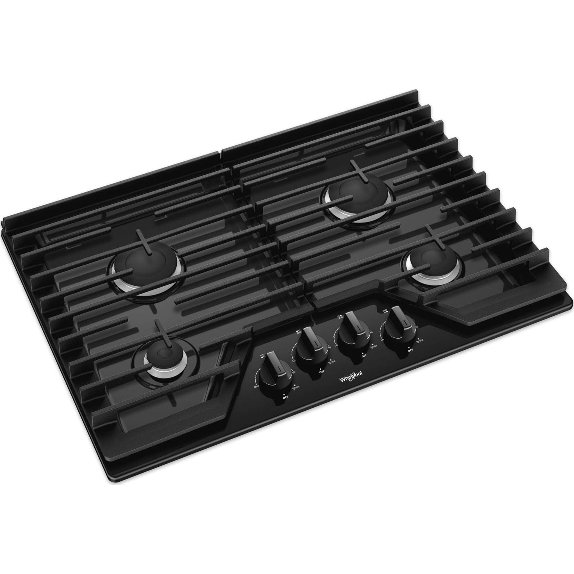 Whirlpool 30" Gas Cooktop (WCG55US0HB) - Black