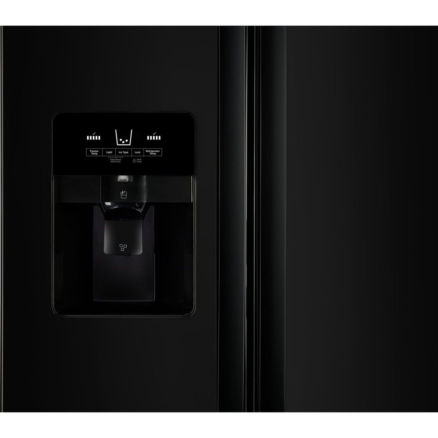 Whirlpool Side x Side Fridge (WRS321SDHB) - Black