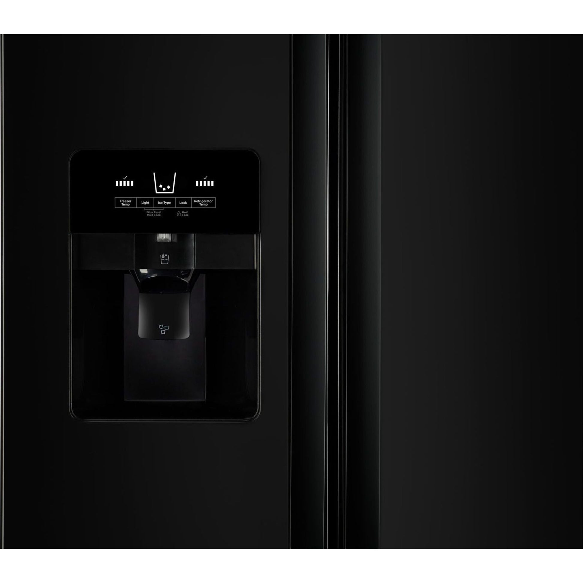 Whirlpool Side x Side Fridge (WRS321SDHB) - Black