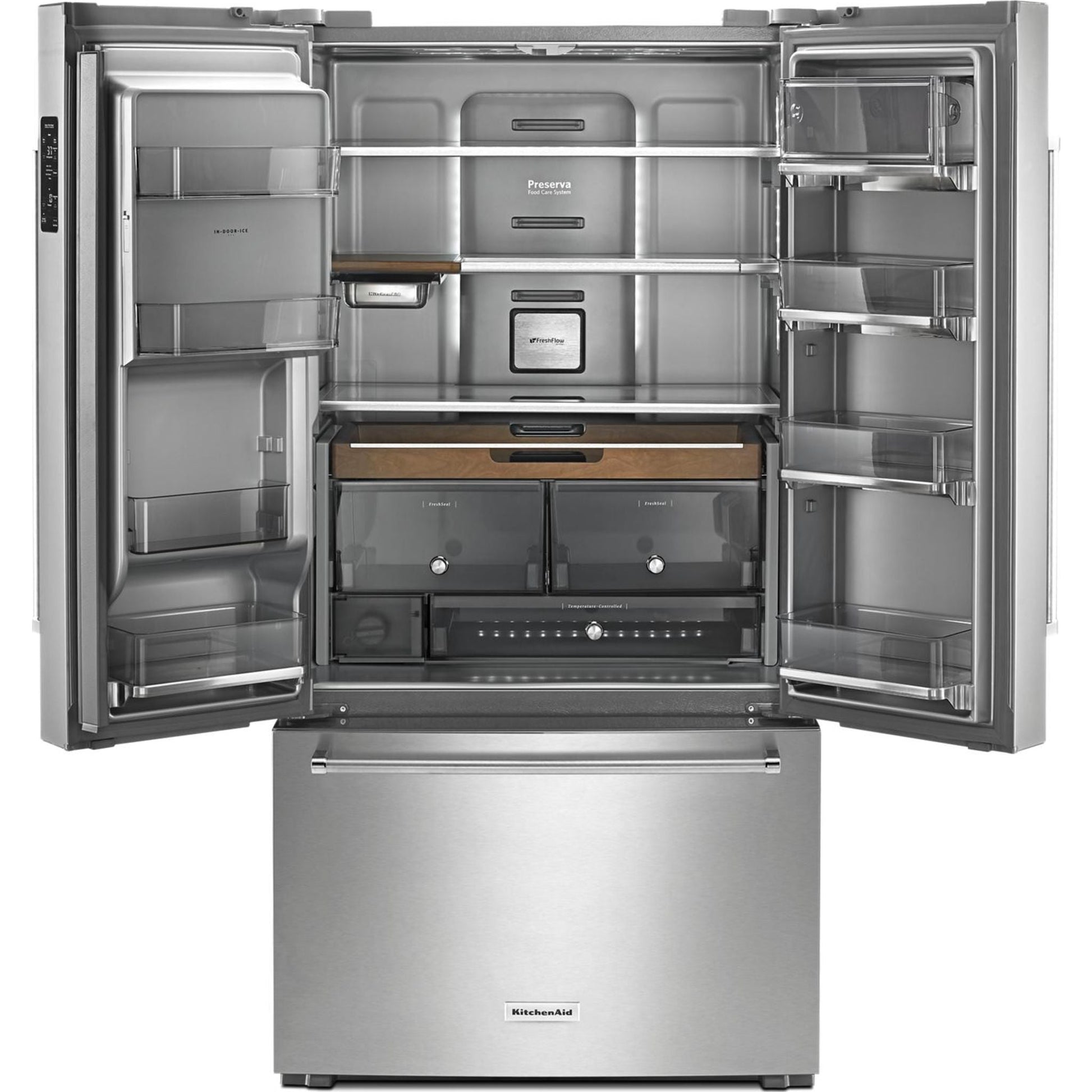 KitchenAid French Door Fridge (KRFC704FPS) - Stainless Steel