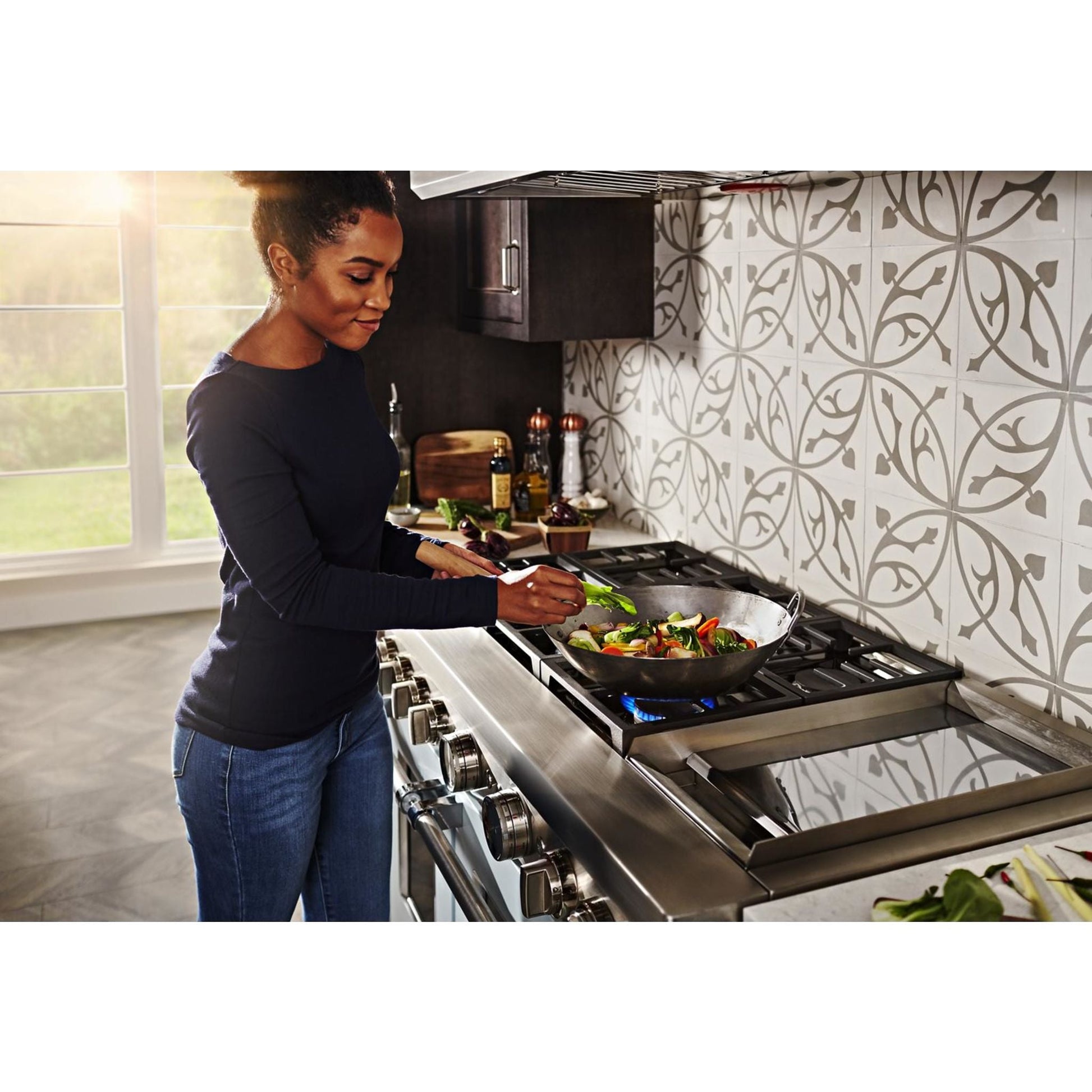 KitchenAid Dual Fuel Range (KFDC558JMB) - Misty Blue