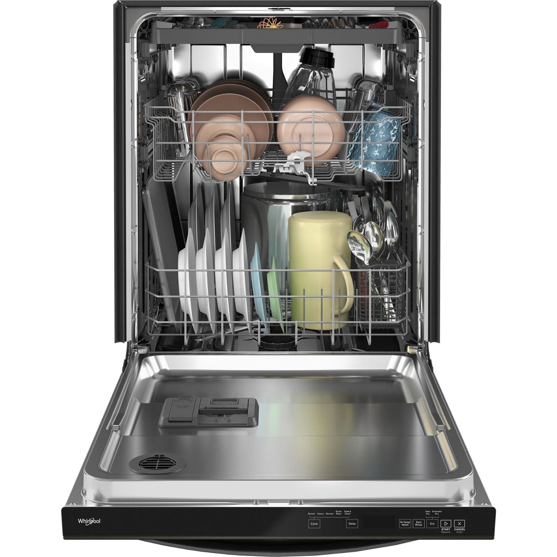 Whirlpool Dishwasher Stainless Steel Tub (WDT750SAKV) - Black Stainless