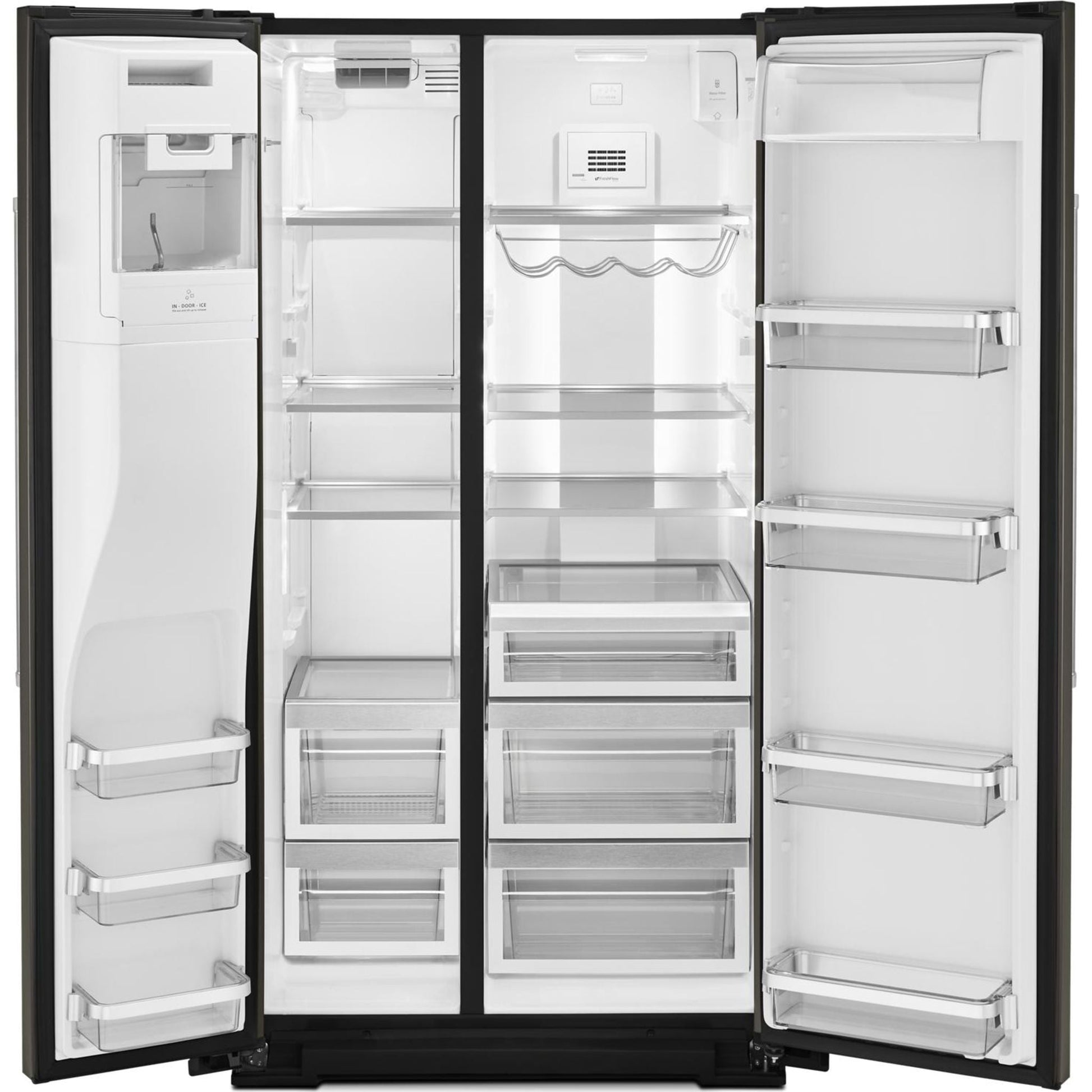 KitchenAid Side x Side Fridge (KRSF705HBS) - Black Stainless