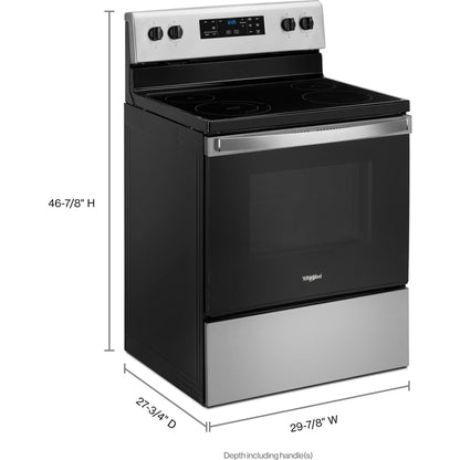 Whirlpool 30" Self Clean Range (YWFE515S0JS) - Stainless Steel