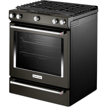 KitchenAid Gas Range (KSGG700EBS) - Black Stainless Steel