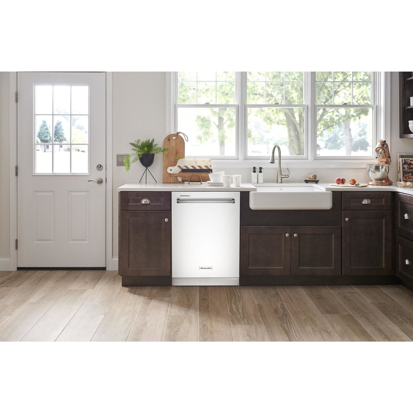 KitchenAid Dishwasher Stainless Steel Tub (KDTE204KWH) - White