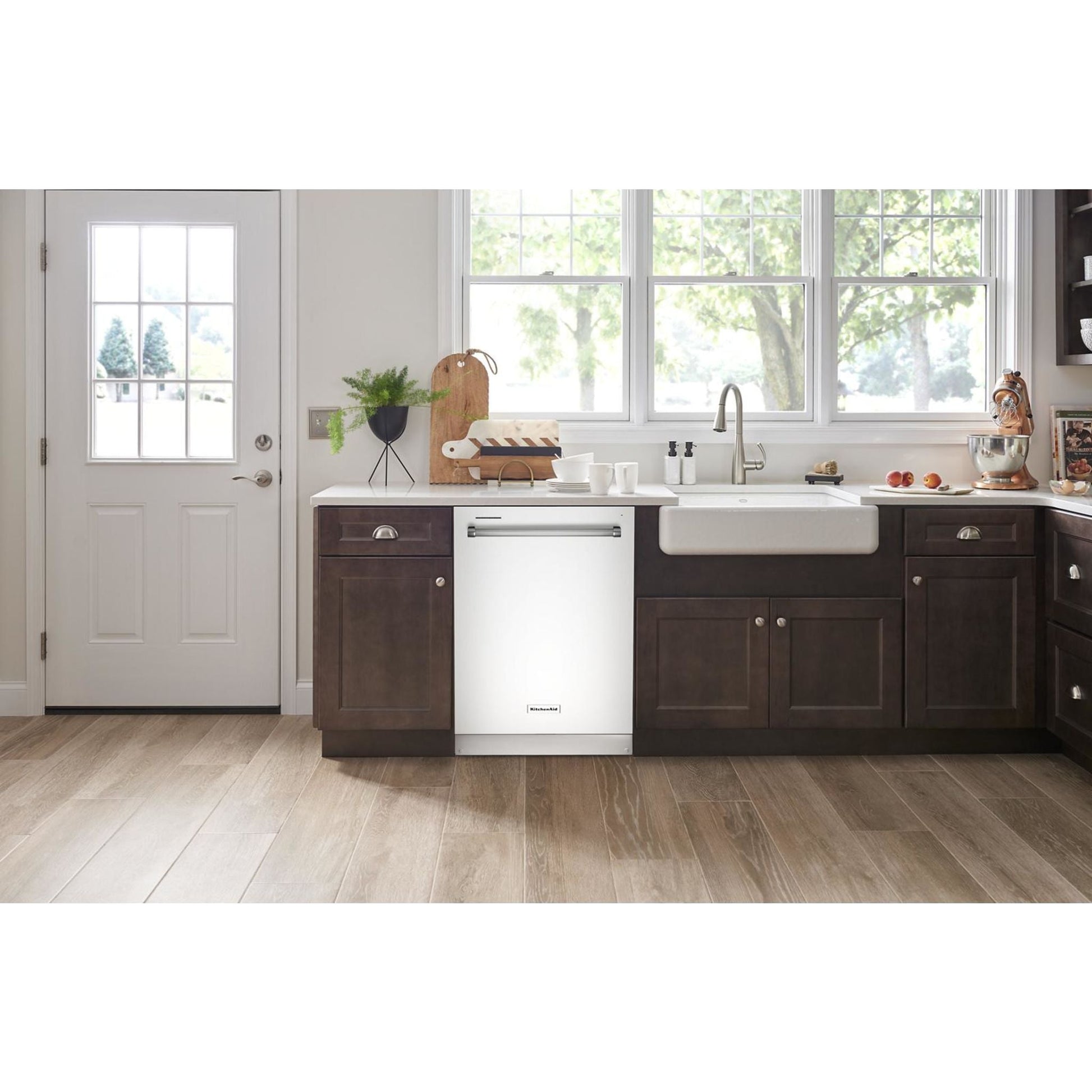 KitchenAid Dishwasher Stainless Steel Tub (KDTE204KWH) - White