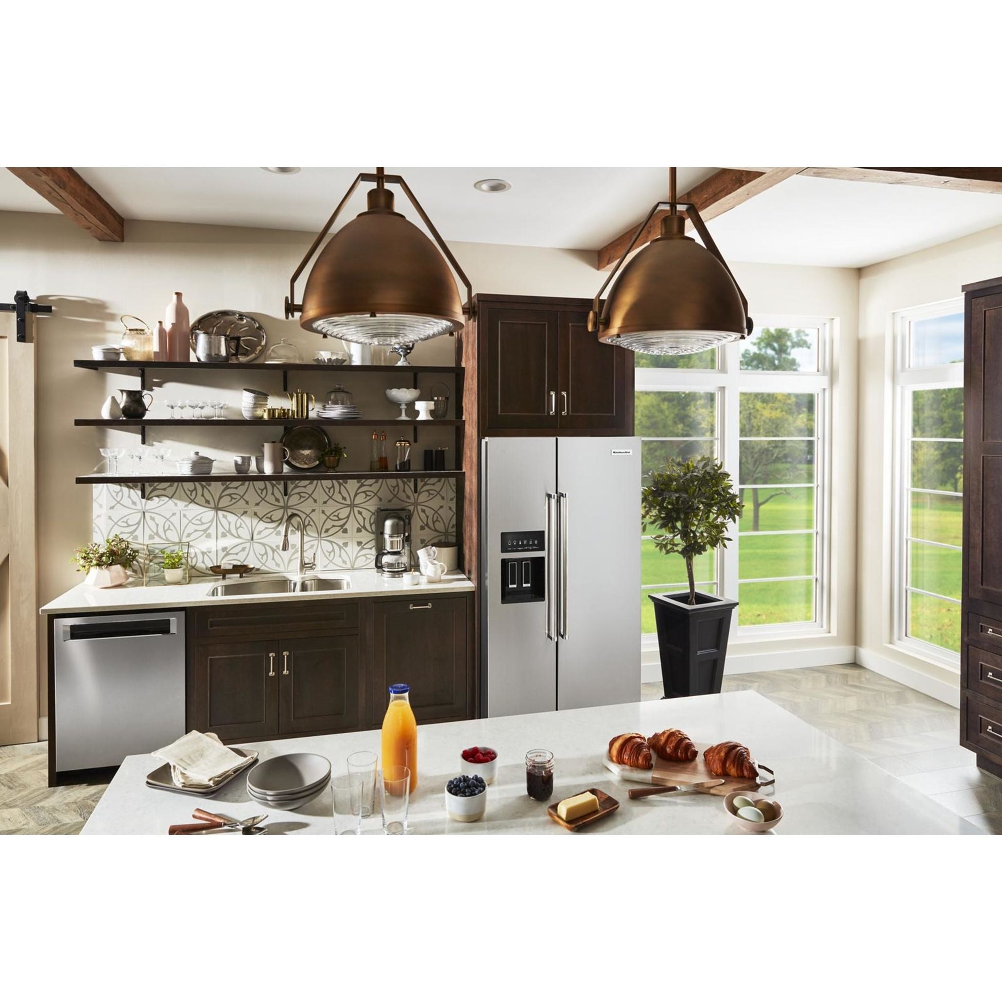 KitchenAid Side x Side Fridge (KRSF705HPS) - Stainless Steel