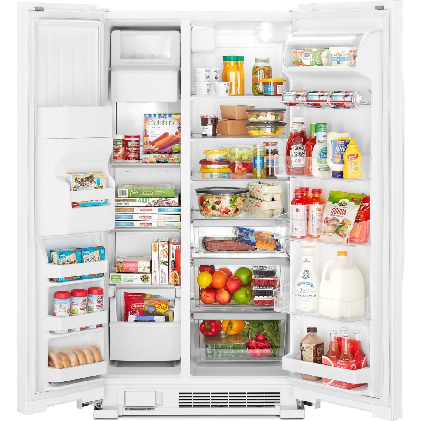 Whirlpool Side x Side Fridge (WRS321SDHW) - White