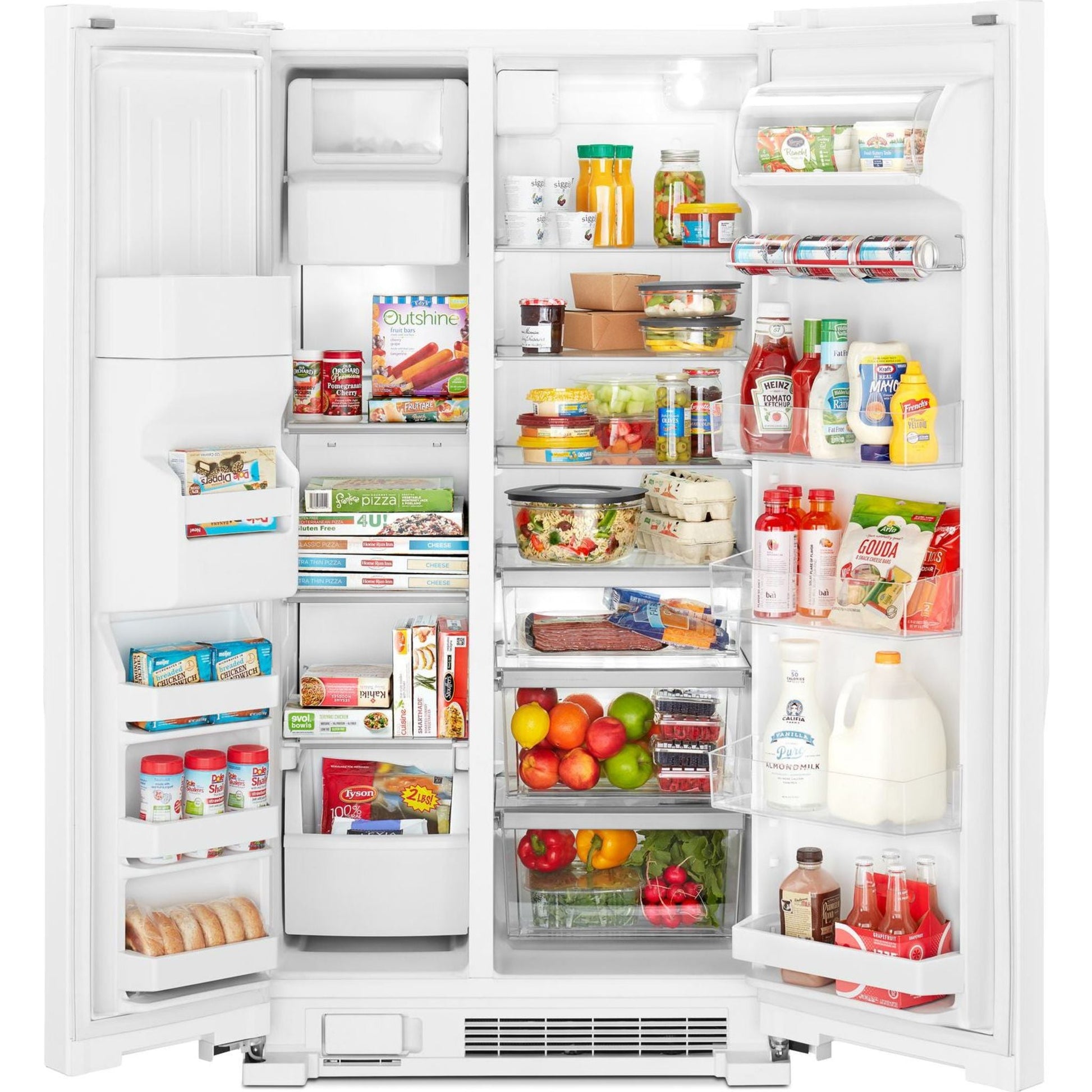 Whirlpool Side x Side Fridge (WRS321SDHW) - White