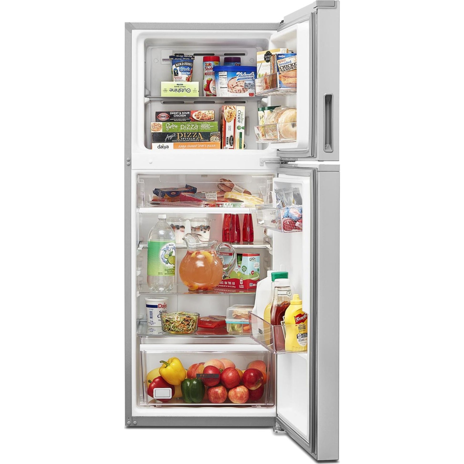 Whirlpool Top Mount Fridge (WRT312CZJZ) - Stainless Steel