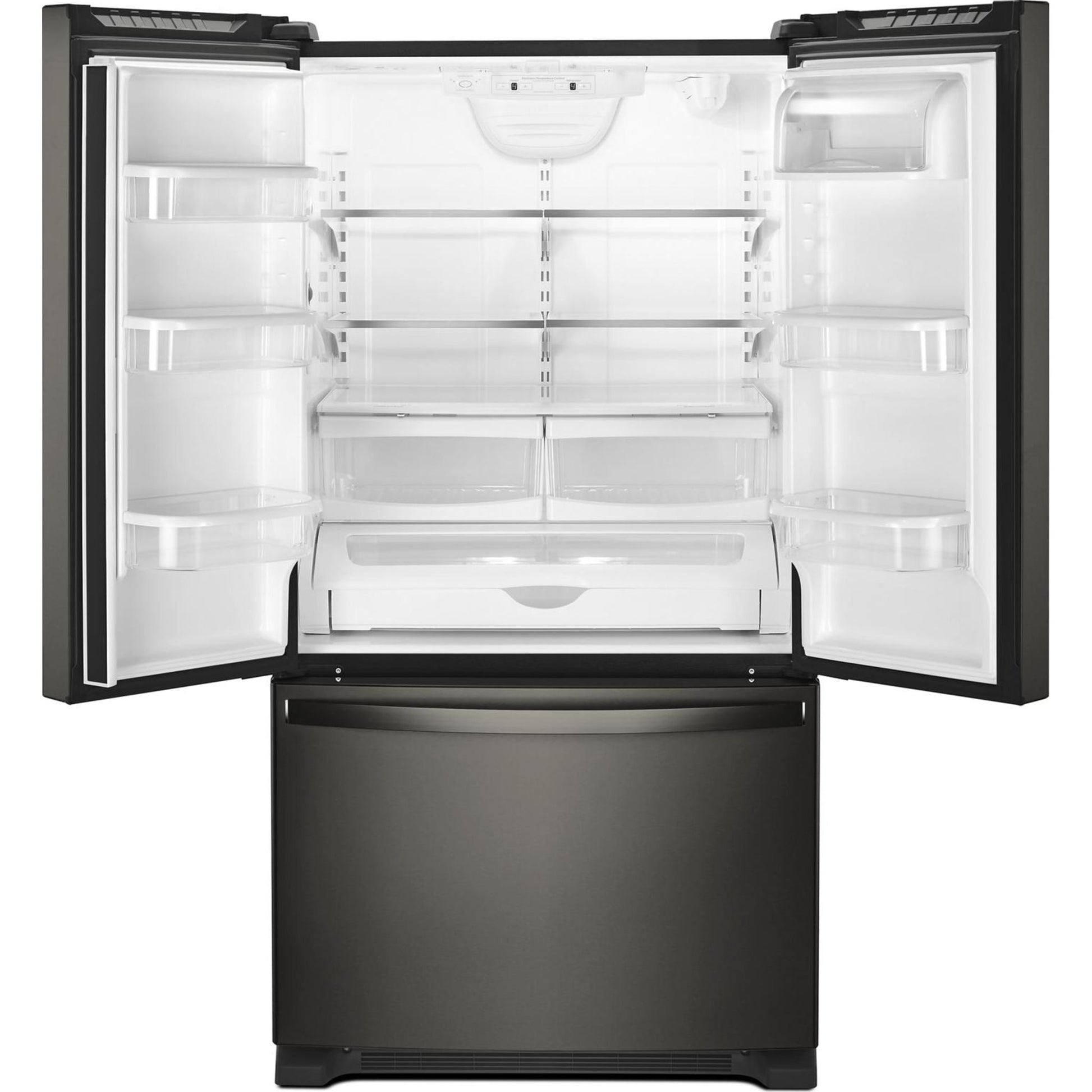 Whirlpool French Door Fridge (WRF535SWHV) - Black Stainless