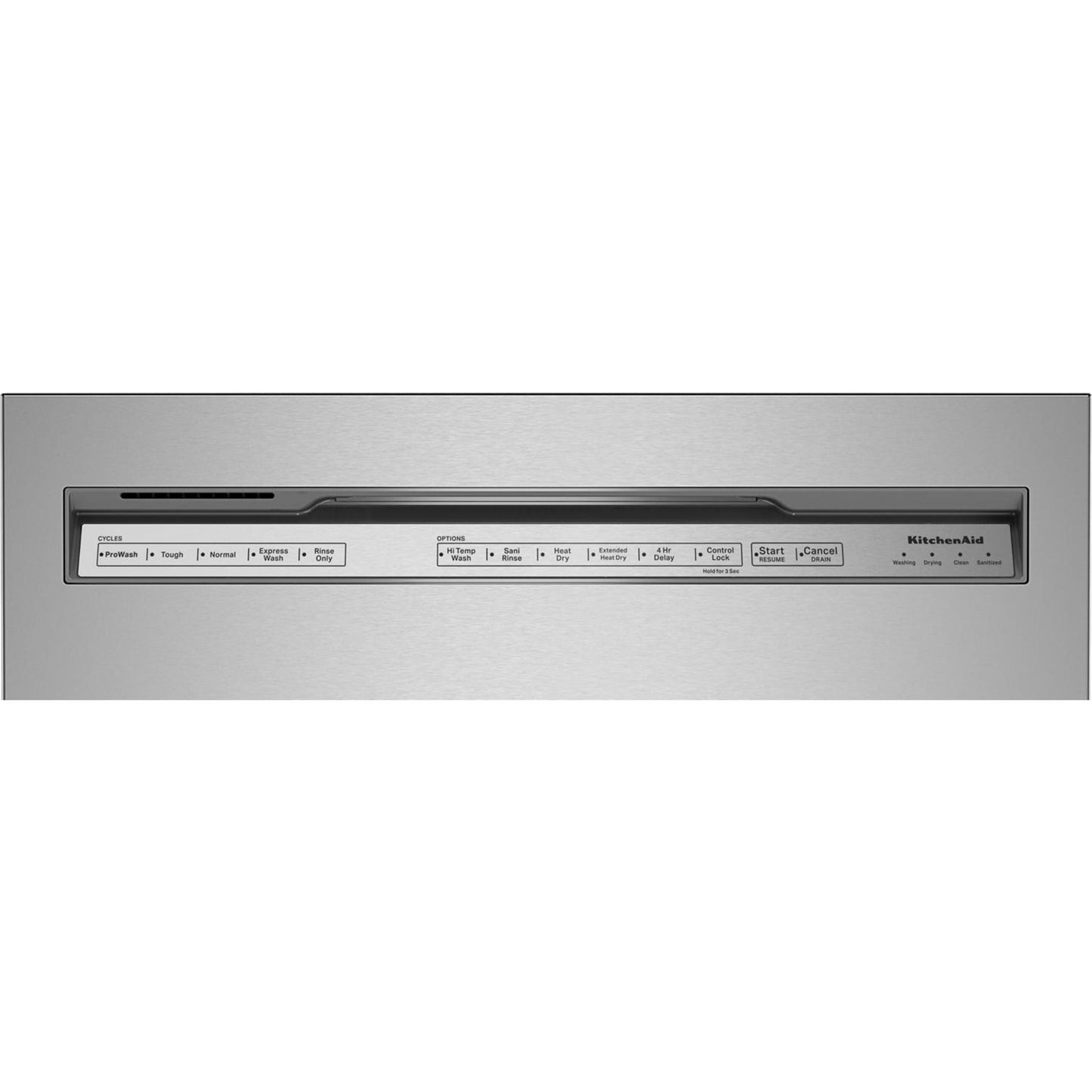 KitchenAid Dishwasher Stainless Steel Tub (KDFE204KPS) - Stainless Steel