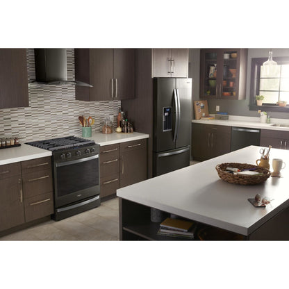 Whirlpool Front Control Range (YWEE750H0HV) - Black Stainless