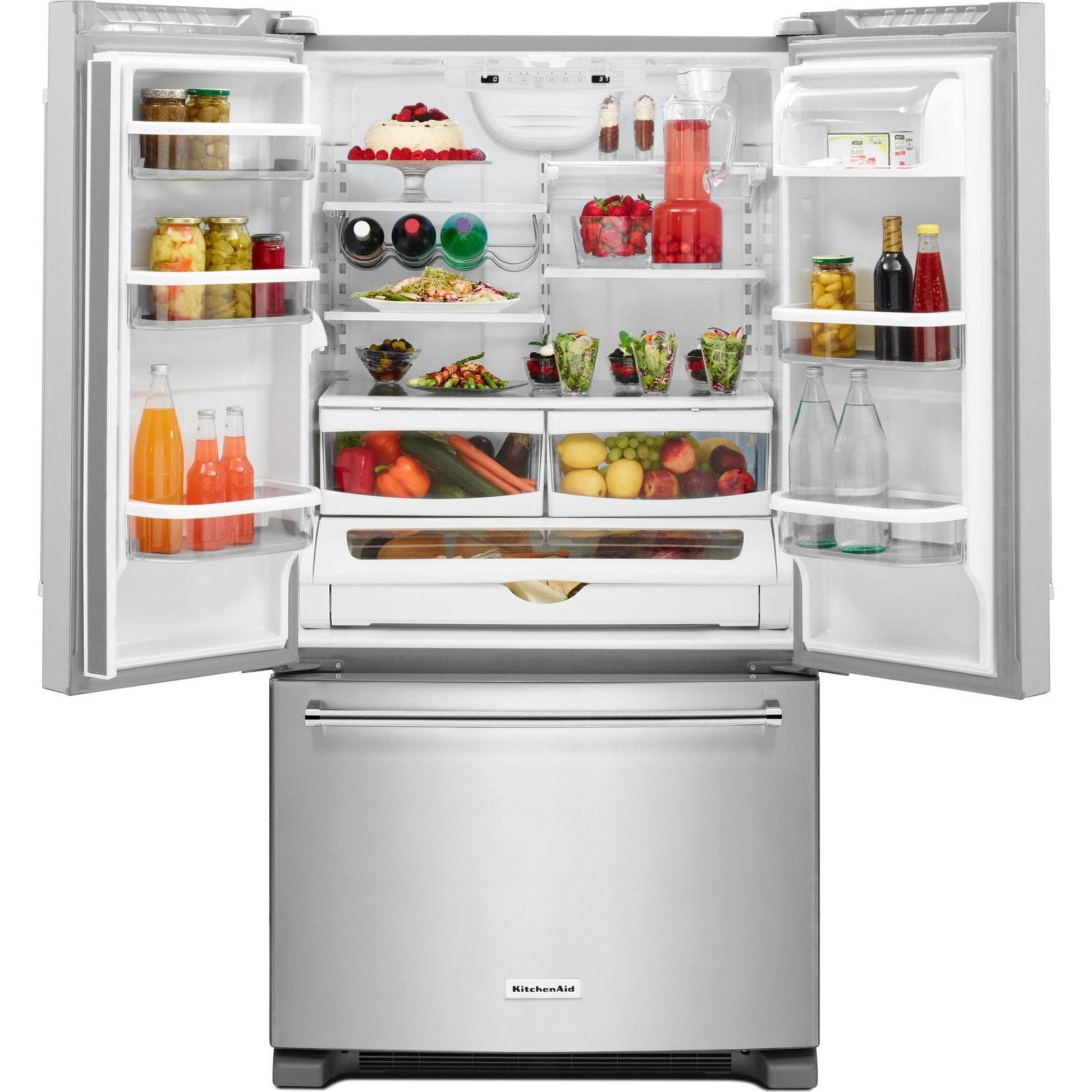 KitchenAid French Door Fridge (KRFF305ESS) - Stainless Steel