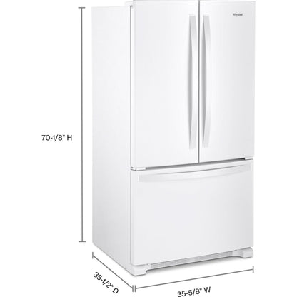 Whirlpool French Door Fridge (WRF535SWHW) - White