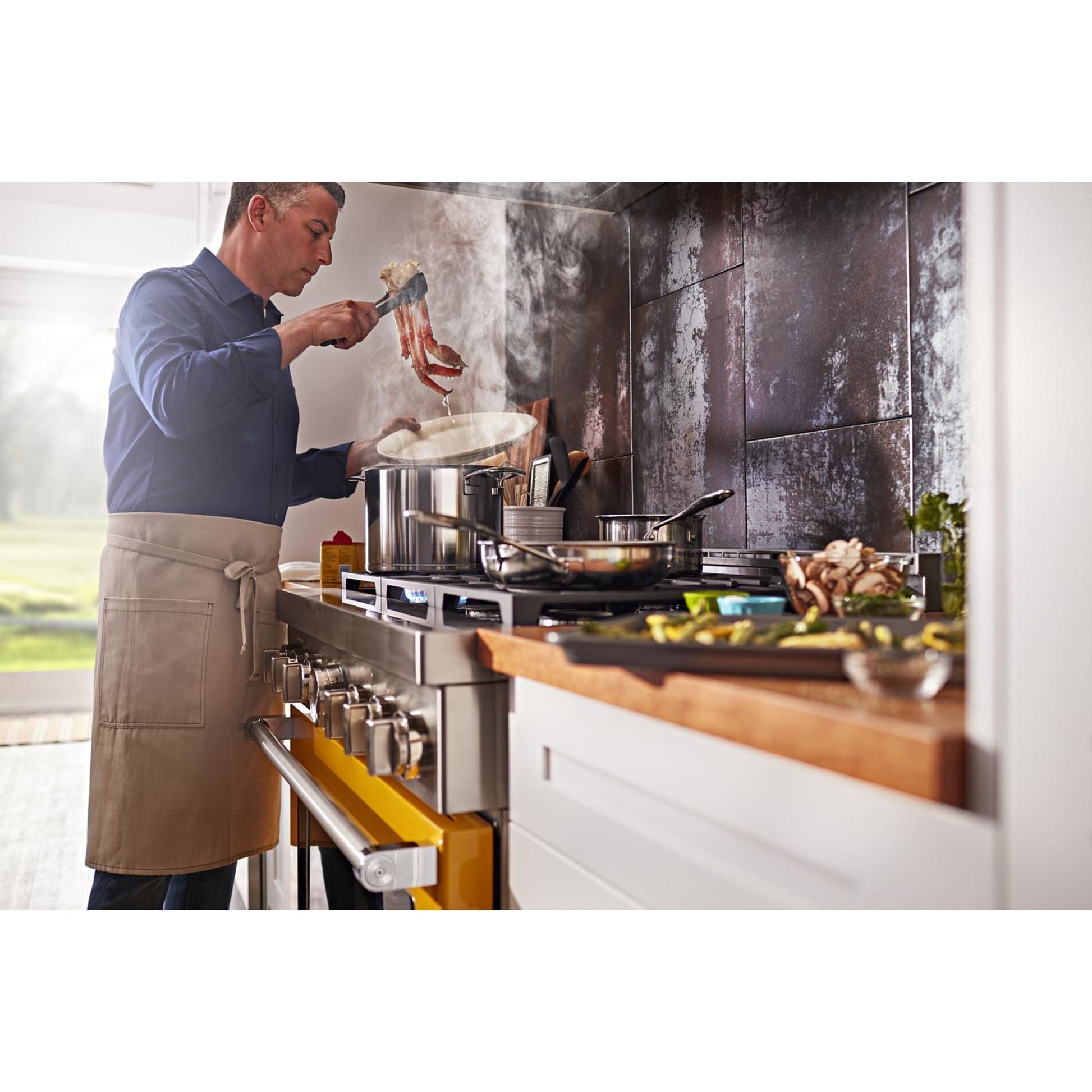 KitchenAid Gas Range (KFGC506JYP) - Yellow Pepper