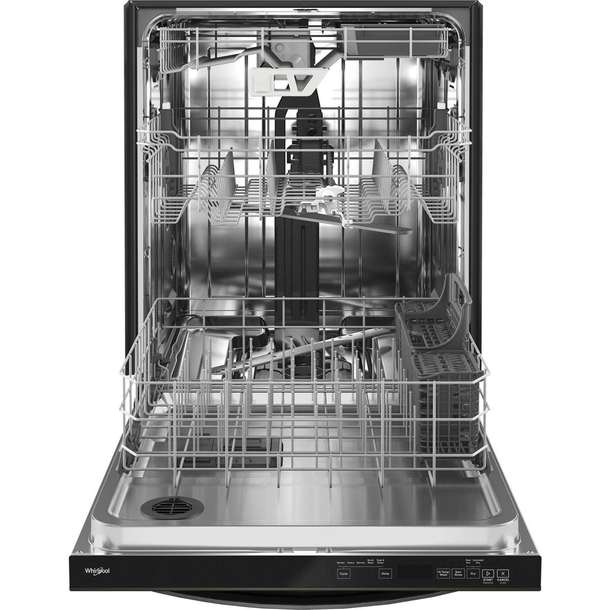 Whirlpool Dishwasher (WDT970SAKV) - BLACK STAINLESS