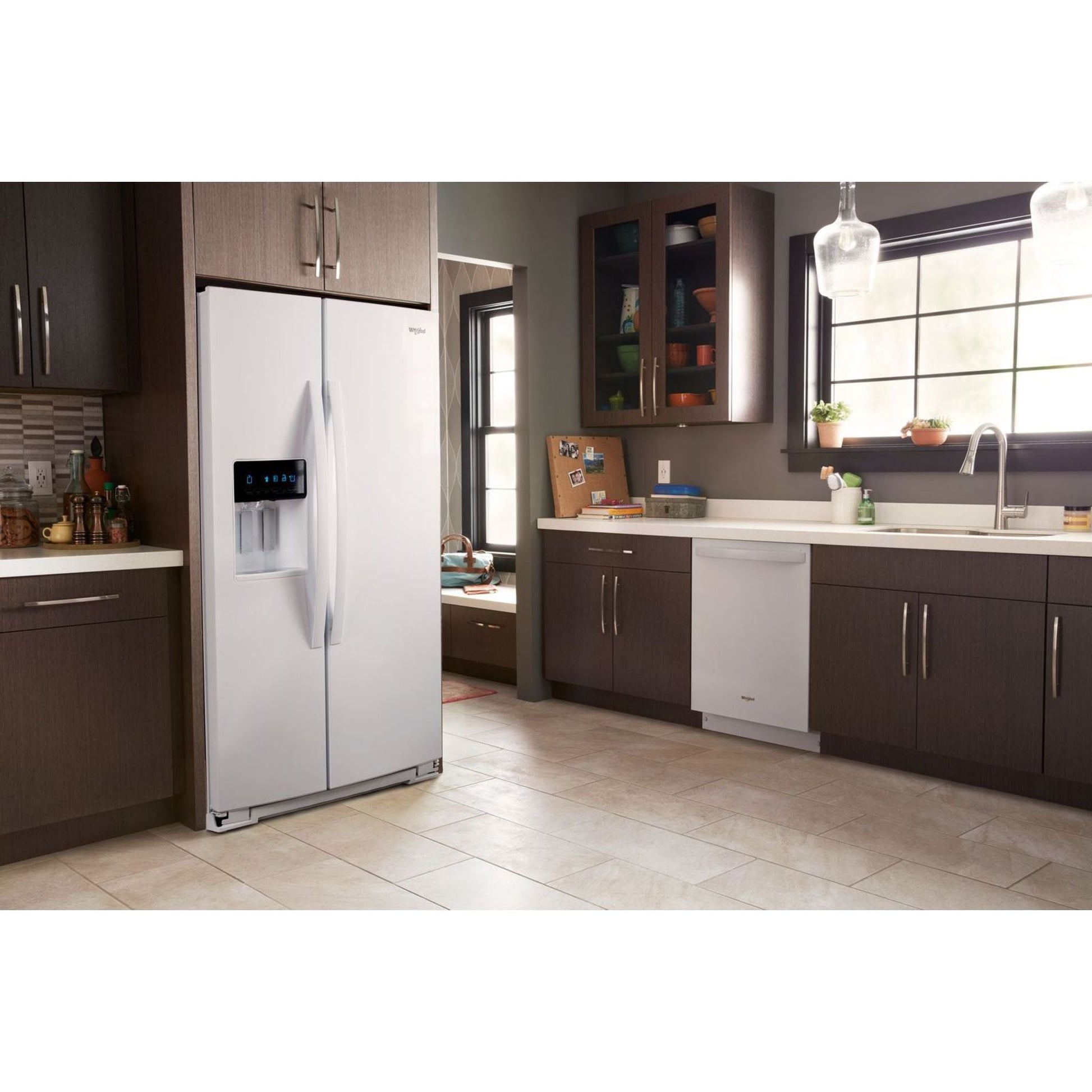 Whirlpool Side x Side Fridge (WRS571CIHW) - White